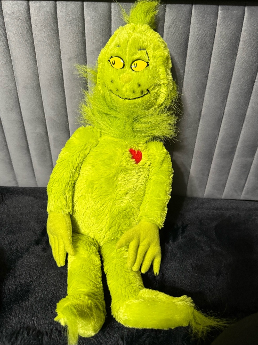 Kohl’s Cares Dr. Seuss Grinch Plush Stuffed Animal Green Heart 18” Toy